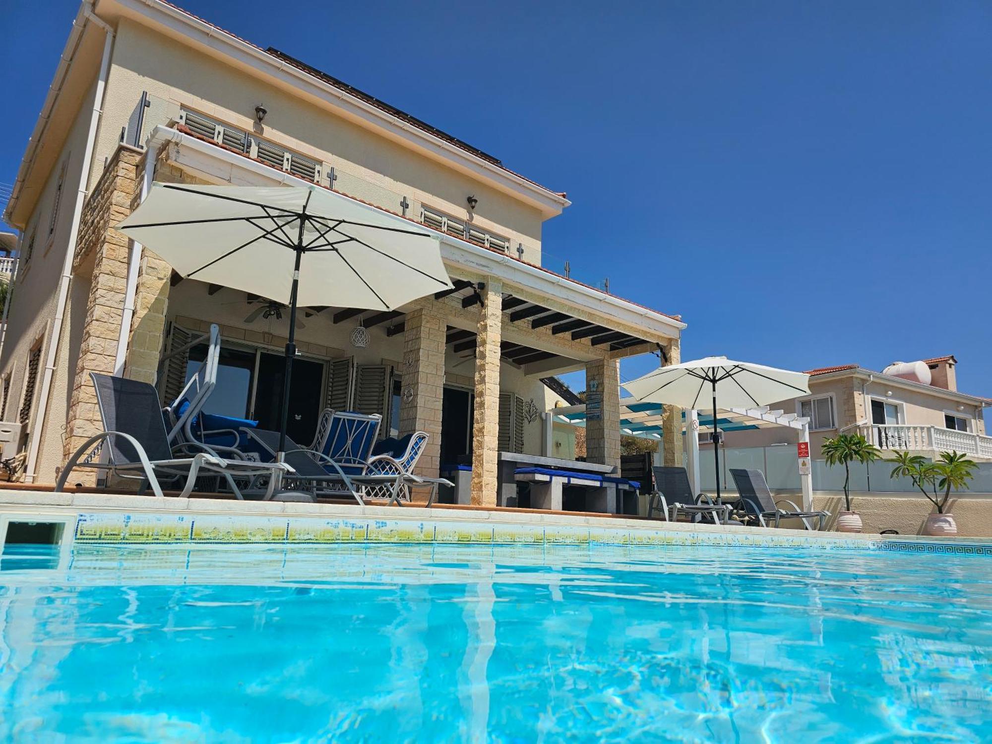 Villa Ocean Breeze Peyia Luaran gambar